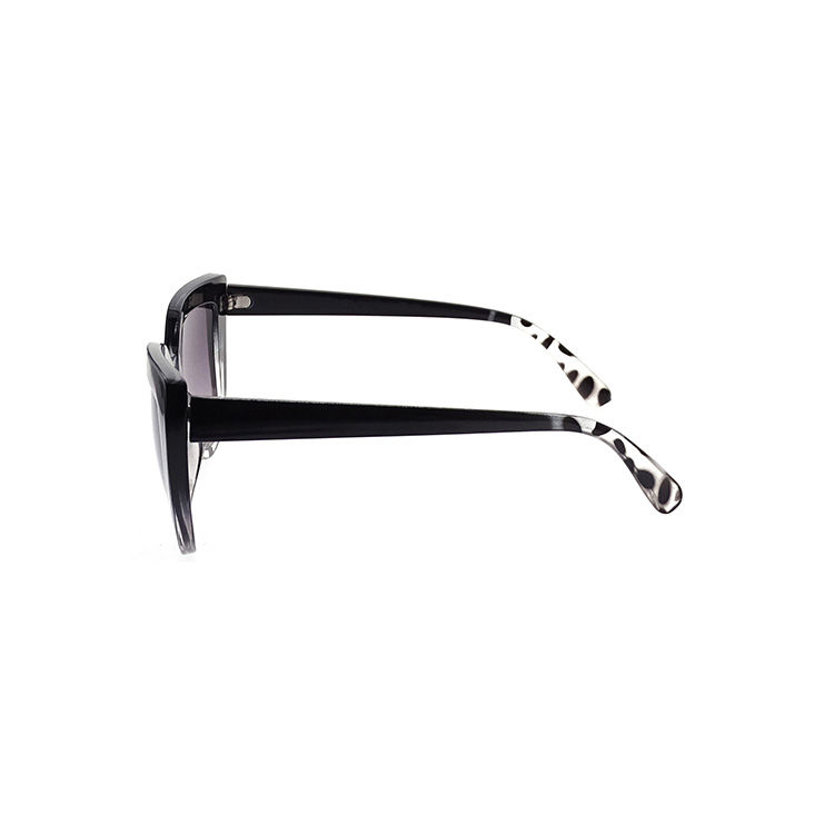 Trendy UV Plastic Fashionable Cow Pattern Sunglasses With Logo Bulk LS-P1041