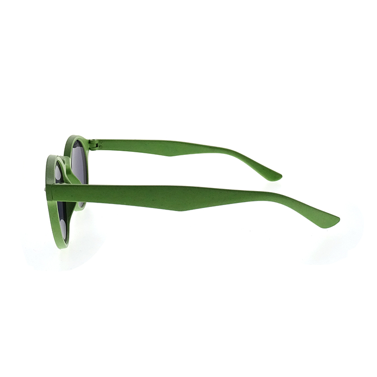 Fashion Round Green Lens PC Sunglasses With Logo LS-P1157