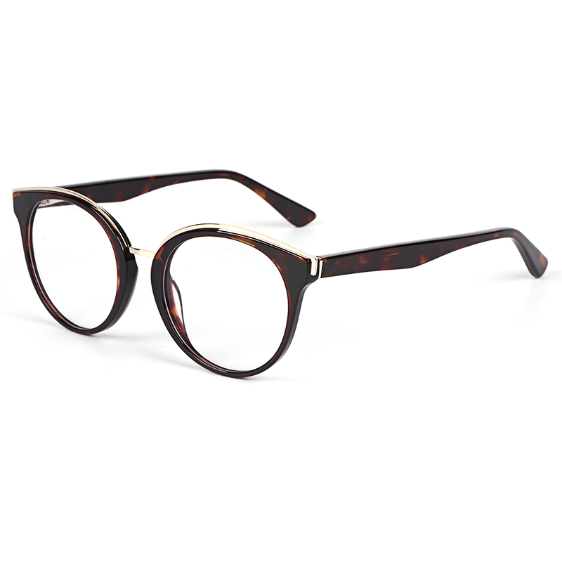  New Fashion Round Flexible Elegant Acetate Optical Eyeglasses Frame Eyewear EM2932